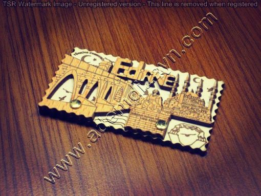 edirne ahşap magnet