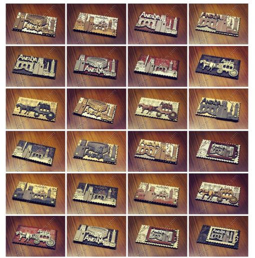  London Souvenir Magnets, Wooden Magnets,Wooden Fridge Magnets