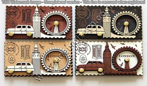  London Souvenir Magnets, Wooden Magnets,Wooden Fridge Magnets