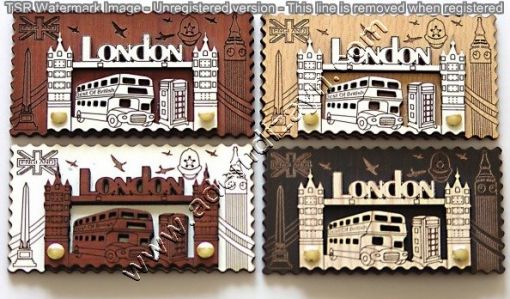  London Souvenir Magnets, Wooden Magnets,Wooden Fridge Magnets