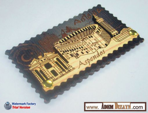 aspendos magnet,ahşap aspendos magnet