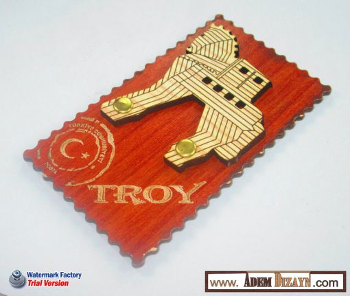 ahşap çanakkale magnet çanakkale magnet,troy magnet