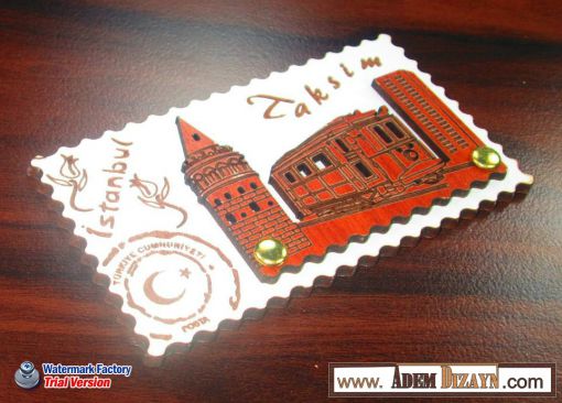istanbul ahşap magnet taksim ahşap magnet