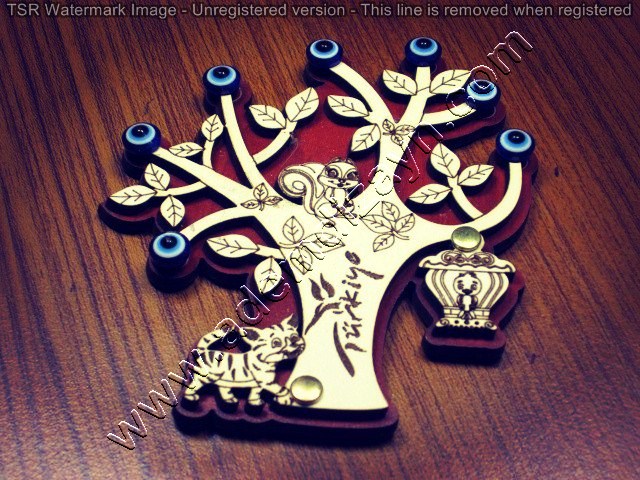 Wooden Souvenir Gift Magnet