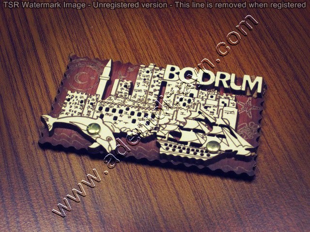 Wooden Souvenir Gift Magnet