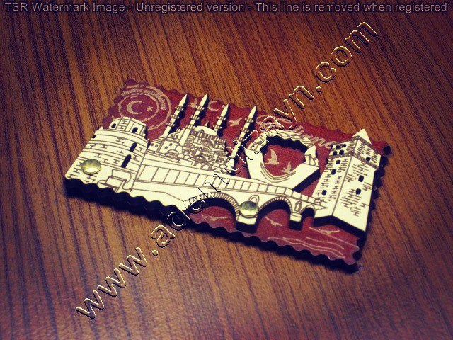 Kuala Lumpur, Magnet Souvenir, Magnet Kayu, Magnet Peti Sejuk-MLZ